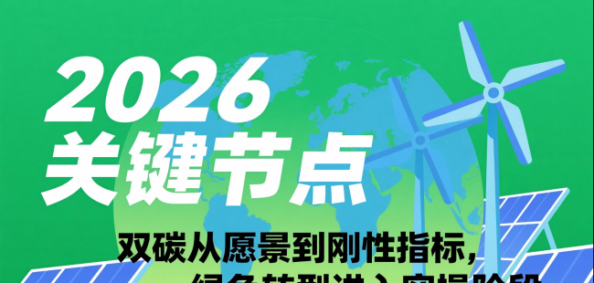 2026 关键节点：双碳从愿景到刚性指标，绿色转型进入实操阶段 ...