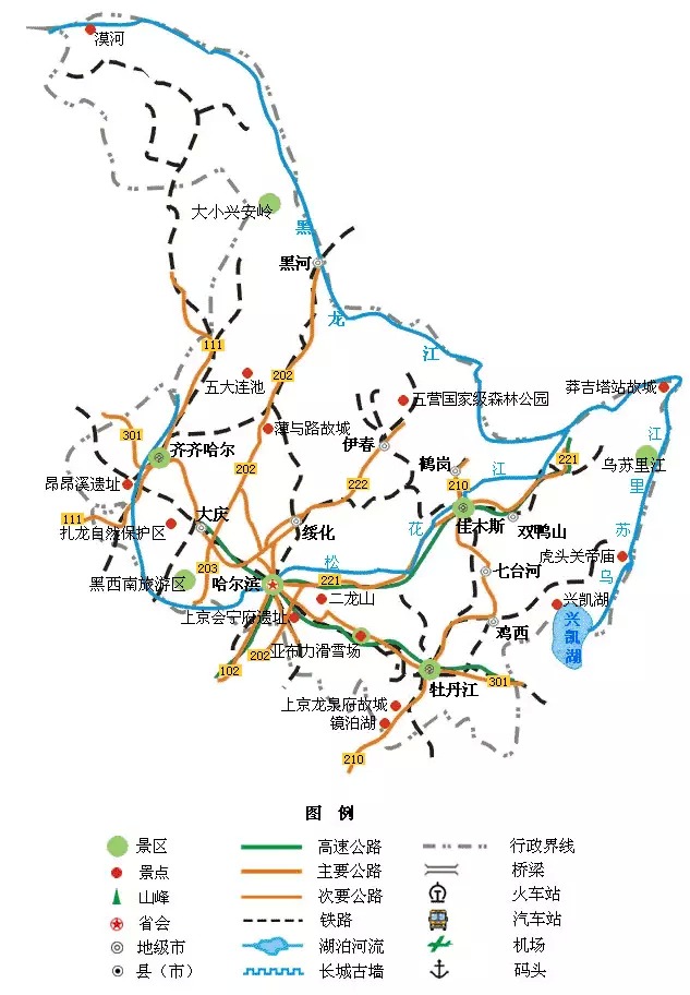 五一小长假将至，各地旅游简图